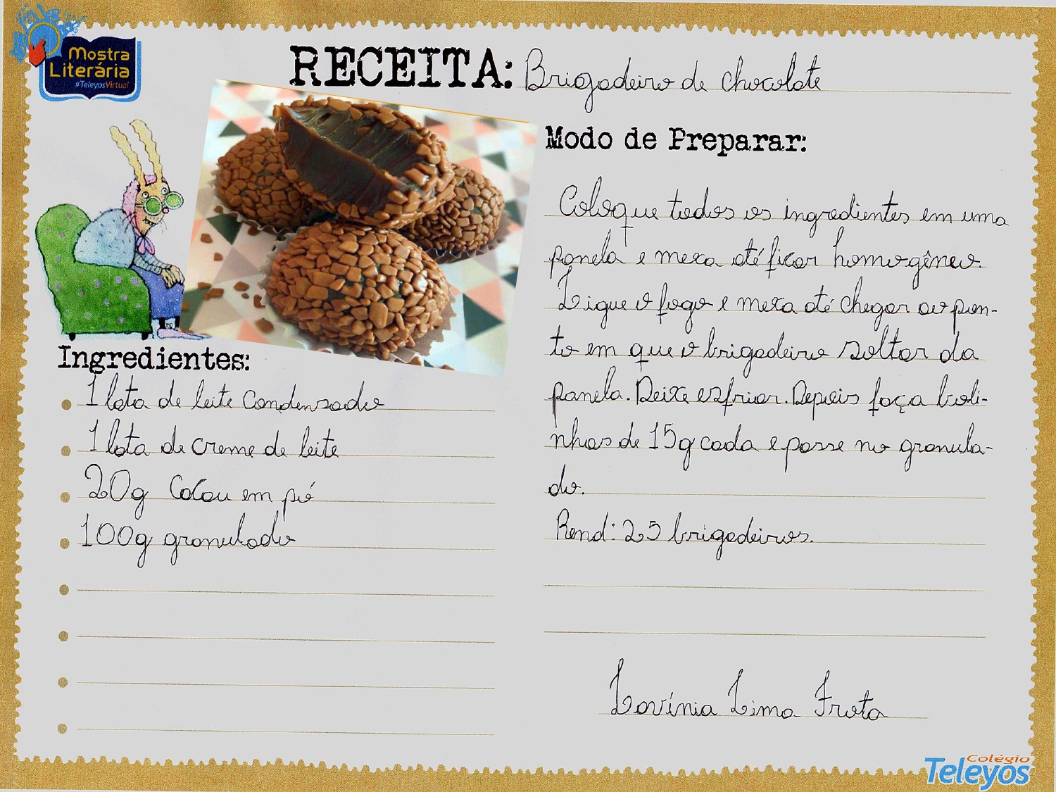 LAVÍNIA LIMA FROTA - Brigadeiro de chocolate